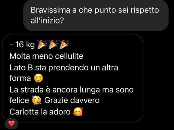 Messaggio: meno 16 kg, molta meno cellulite